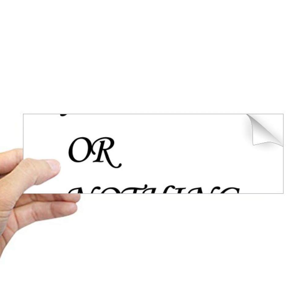 Sticker rectangulaire fenêtre All in Or Nothing autocollant citation pour vitre maison