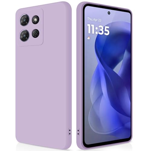 Coque silicone Moto G Power 5G 2025 violette évite rayures objectif