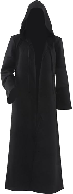 Men's Cosplay Cloak Robe Costume Halloween Tunic Hooded Uniform