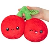 Squishable - Snugglemi Snacker Cherries - Comfort Food Collection - 8 in - Soft Toy Collectible Stuffed Animal - Beans