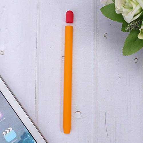 UKCOCO Stifthalter Kompatibel für Pencil Hülle - Silikonschutzhülle Anti-Rutsch-Hülle Hautgriff Abdeckungshalter Zubeh?r Kompatibel mit Pencil 2. Generation (Orange) – Bild 5