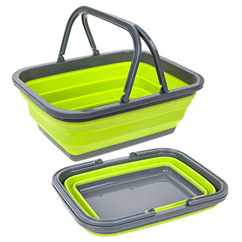 PMS SUMMIT POP FOLDING BASKET LIME/GREY