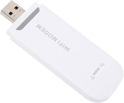 4G LTE WiFi Modem Portable Hotspot Wireless Router for High Speed 8 Connected Devices, Secure Encryption for Travel Material: ABSIP 192.168.100.1 (White)