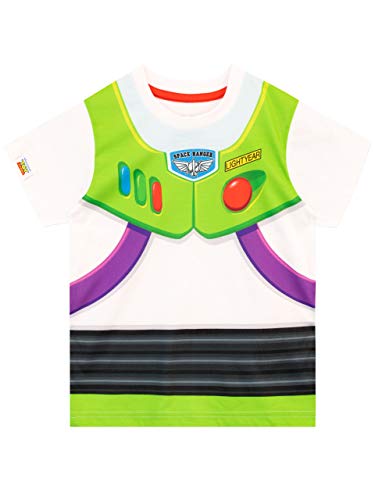 Disney Camiseta de Manga Corta para niños Toy Story Buzz Lightyear Blanco 2-3 Años