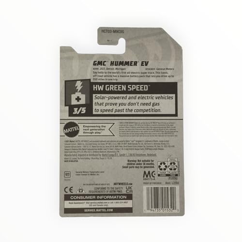 Hot Wheels 2022 - GMC Hummer EV - HW Green Speed miniatura 2