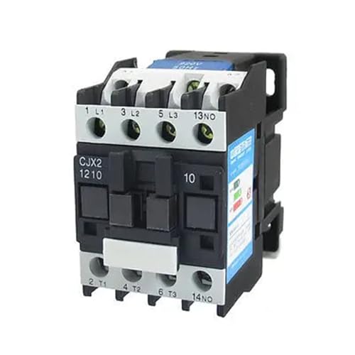 Contacteur AC 660V bobine 220V CJX2-1210 relais triphasé rail DIN pour tableau