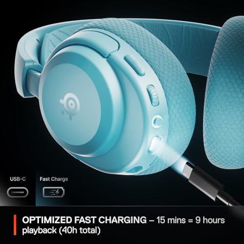 Image of SteelSeries Arctis Nova 3X Wireless Multi-Platform Gaming Headset - Mobile App Control - 40 HR Battery - Neodymium Magnetic Drivers - 2.4GHz /Bluetooth - Xbox, PS5, PC, Switch, Mobile - Aqua