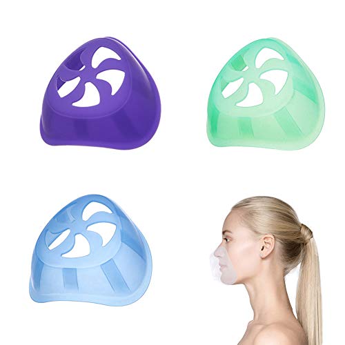 3D Mask Bracket for Comfortable Breathing Protect Lipstick Lips Inner Support Frame Keep Fabric off Mouth to Create More Breathing Nose Breathing smoothly (3s)