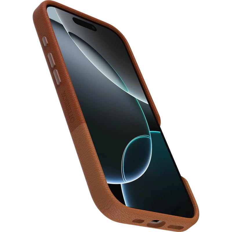 Image of OtterBox iPhone 16 Pro Statement Series Cactus Leather for MagSafe - Sunlit Sienna Brown