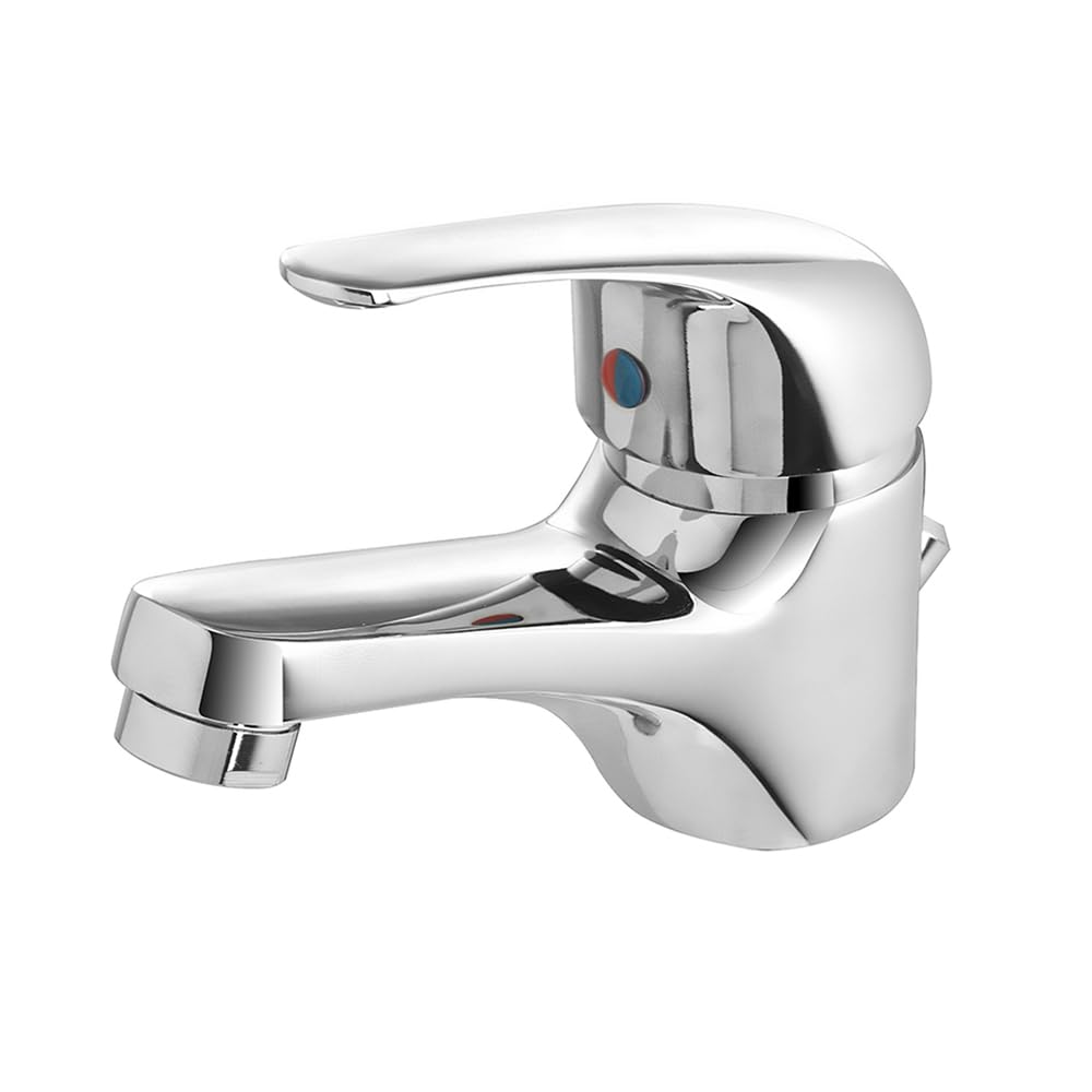 Set rubinetti bagno in ottone cromato lavabo bidet e vasca con kit doccia, scarico automatico incluso per lavabo e bidet, serie KANT