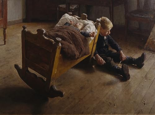Toile Deux frères d'Erik Theodor Werenskiold impression murale salon 60x90cm