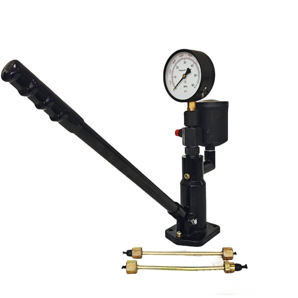 Jnchdghwa As Shown Ps400ai Injector Nozzle Tester Kit 10Cm Oil Pump Pressure Gauge 0-60Mpa Injector Checker Calibrator Detector