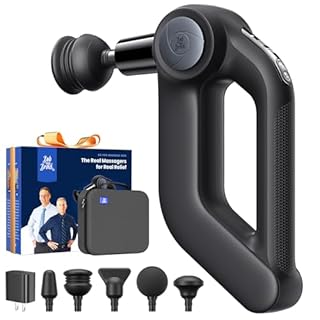 BOB AND BRAD D5 Pro Massage Gun with 13mm Amplitude, FSA-HSA Eligible, Professional Deep Tissue Percussion Massage Gun, Ergonomic D-Handle for Effortless Muscle Pain Relief, Adapter Included