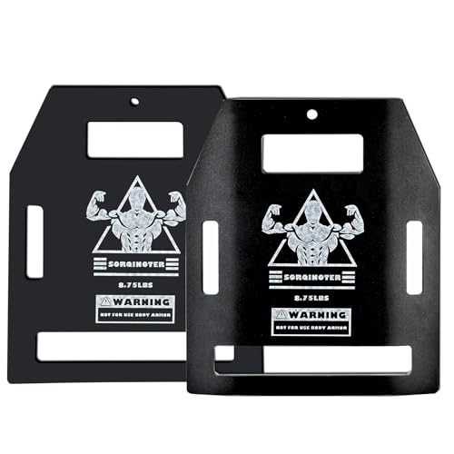 Universal Weight Vest Plates - 8.75lb & 5.75lb Curved/Flat Pair Set