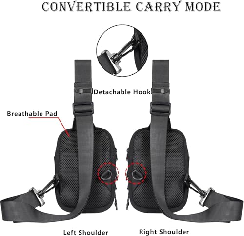 Bolso cruzado impermeable unisex para exteriores miniatura 3