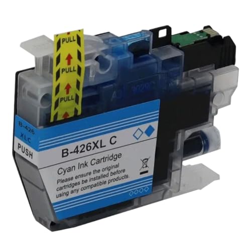 Cartouche LC426XL C anti-bavure pour imprimante Brother MFC-J4535DW aux couleurs nettes