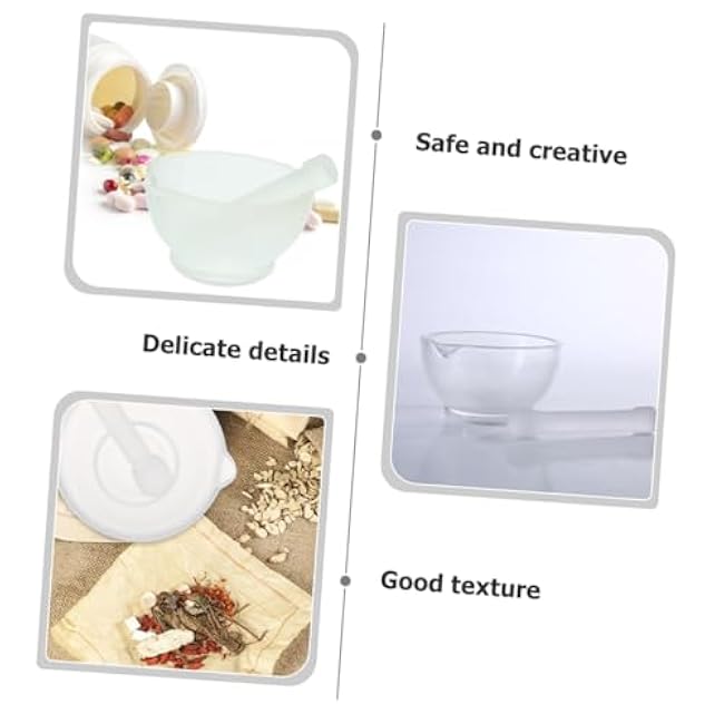 1 Set Garlic Pestle and Grinding Bowl Ergonomic Crush Pot for Seasoning and Spice Preparation Kitchen Versatile Household Tool for Garlic Chili and Medicine Grinding