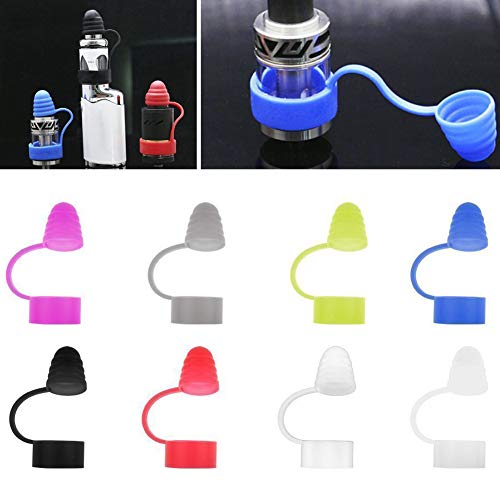 CENGLORY 10PCS 2 in 1 Antiskid Silicone Bands Ring with Silicone Drip Tip Cover Dust Cap for 19-25 mm Glass