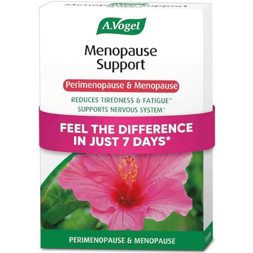 A.Vogel Menopause Support | for Perimenopause Menopause & Postmenopause Symptoms | Menopause Supplement with Soy Isoflavones Magnesium & Hibiscus | 30 Tablets