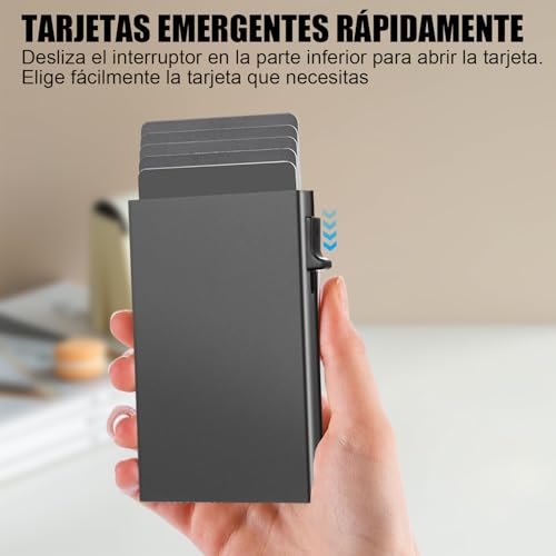 La Mejor Selección de Tarjetero de Aluminio los más recomendados. 3 Tarjetero de Aluminio marca QIUZSE (3)