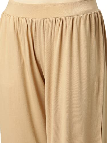 Image of GO COLORS Women Mid Rise Viscose Harem Pants | Wrinkle Free, Relaxed Fit, Free Size