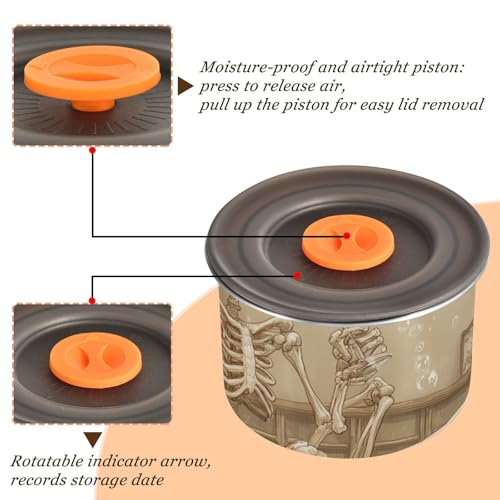 Contenedor Hermético de Almacenaje para Café 500ml Acero miniatura 4