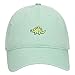Green Dinosaur Embroidered Patch Pastel Tone Dad Hat - Mint