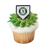 MLB Oakland Athletics Cupcake Rings - 24 ct