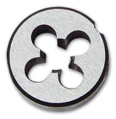 Filiera Tonda Ø int. 10 mm Passo MA 1,5 Ø est. 30x11 mm in acciaio temperato