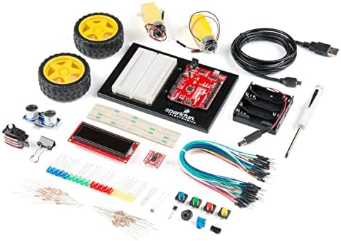SparkFun Inventors Kit v4.1-Compatible with Arduino-Beginner Kit Age 10 Plus Start Learning Programming Electronics Use: Education Classroom MakerSpace Library Home Build a Robot No Soldering