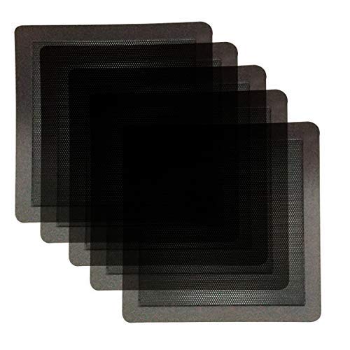 PC ケースファンメッシュ ファン フィルター 【2/5枚入り】サイズ14 x 14 cm 防塵 マグネット グリル メッシュ ファン フィルター (5 PCS)