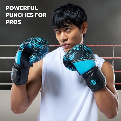 Image of Cult Premium Leather Boxing Gloves for Men & Women - 8 Oz High-Density PU Padding, Wrist Support & Antimicrobial Lining - Ideal for Boxing, Kickboxing, Muay Thai & MMA - Grey