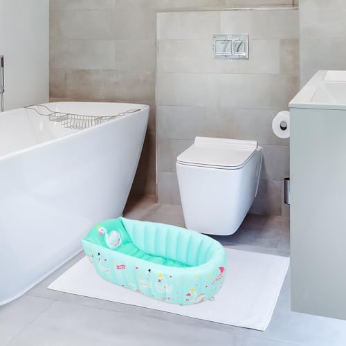 Bañera inflable fácil de almacenar de PVC para bebés con patrón animado 5