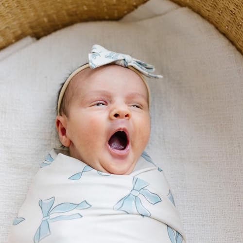 Image of Copper Pearl Swaddle Blankets for Newborns | Soft Stretchy Receiving Blankets for Boys and Girls | Large 46 x 46 Inch Baby Blankets | Lightweight and Breathable Swaddles | Daphne