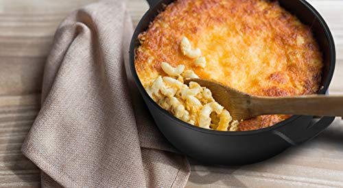 Commercial Chef 5 Quart Cast Iron Dutch Oven With Dome Lid & Handles, Preseasoned #TOP3