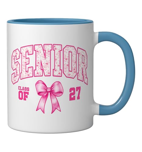 Mug cerámico Senior 2027 Azul y Blanco 11 oz miniatura 2