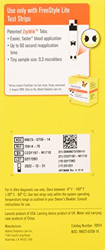 image for Freestyle Lite FreeStyle Freedom Lite Blood Glucose Meter, 1 Count (Pa