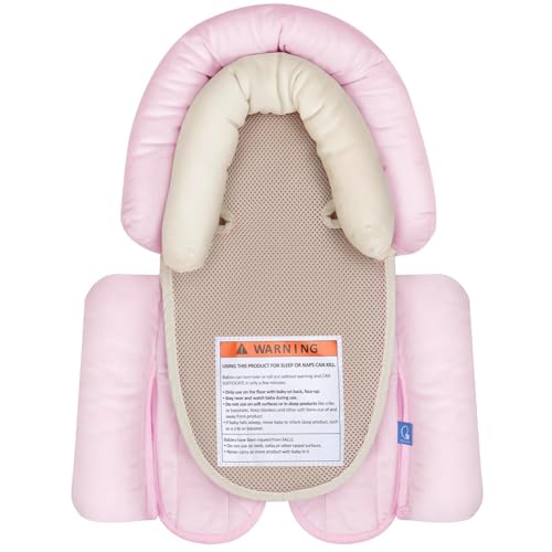 Image of COOLBEBE Upgraded 3-in-1 Babybody Support for Newborn Infant Toddler - Extra Soft Car Seat Insert Cushion Pad, Perfect for Carseats, Strollers, Swings, Pink