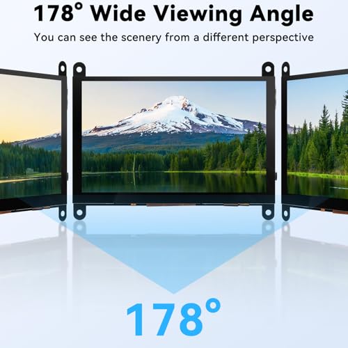 Image of 5 Inch Mini Monitor Small Monitor with Capacitive Touch Screen 1024 * 600 High Pixel Display Full View HDMI- IPS Monitors Portable for Raspberry Piscreen 、for BB Black、for Banana Pi etc