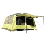 ✅2 SCHLAFKABINEN: Die 2 getrennten Schlafkabinen bieten ausreichend Platz für 4-8 Personen. Durch den Reißverschluss lassen sich die 2 Kabinen zu einem großen Schlafsaal kombinieren.