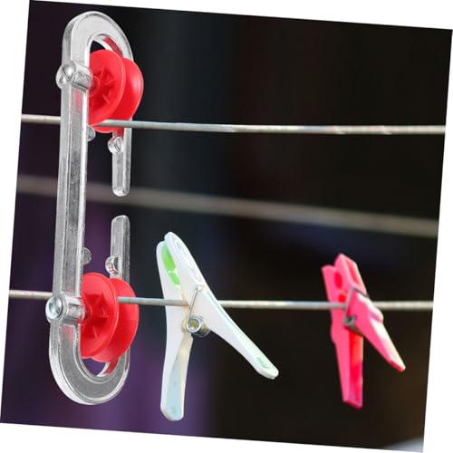 TOPBATHY 2pcs Clothesline Spreader Aluminum for Outdoor Use Laundry Accessories Wire Rope Separator Clothesline Separator Spreader Pulley - Image 6