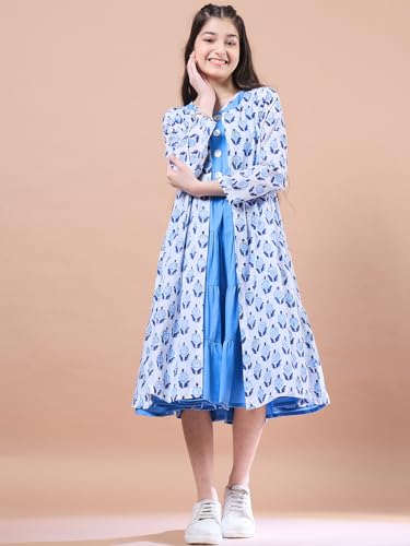 Image of Pspeaches Girls Dress with Long Cape