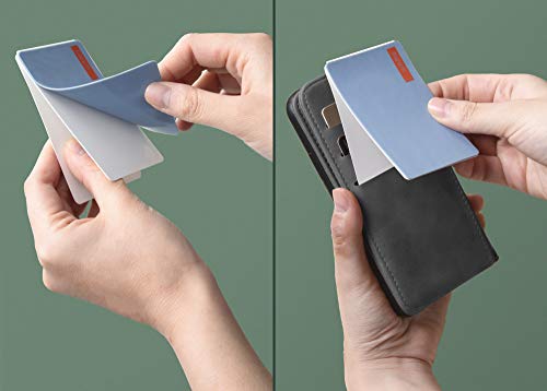 Bloc-notes en silicone réutilisable grand format bleu, cahier imperméable lavable effaçable - 2