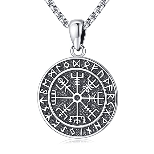 Pendentif Viking argent 925 collier amulette nordique mythologique homme femme