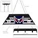 Trademark Gameroom Pool Table Light - Washington Capitals Patch 44-Inch Lamp with Four-Sided Printed Panels - Bar, Garage or Man Cave Decor