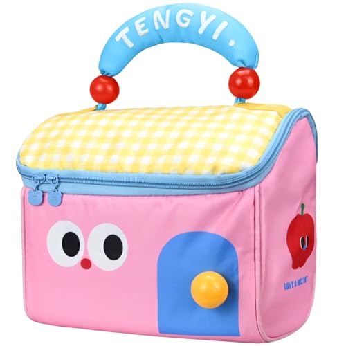 Smlper Lunchtasche, Kühltasche Kinder, Lunch bag, tragbare Lunchbox, Kosmetiktasche, Aufbewahrungstasche, Reisetasche, Handtasche, Picknicktasche