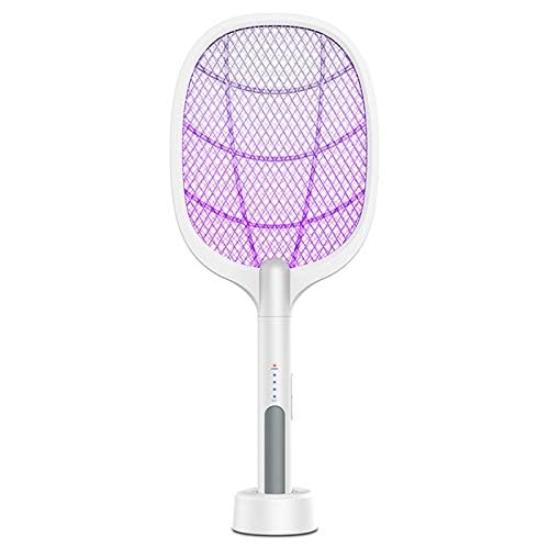 KVO Electric Fly Mosquito Racket with UV Light Lamp Rechargeable Battery Mosquito Swatter with 2 Unique Modes 400mah-image-4