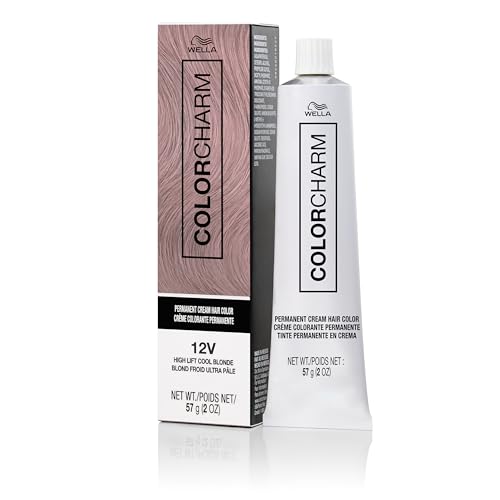Image of COLORCHARM Permanent Cream Hair Dye | Auburn, Red Violet Hair Colors | Burgundy, Copper, Cherry Cola Shades | 100% Gray Coverage | Vegan, Free of Phthalates & Parabens | 2 oz.