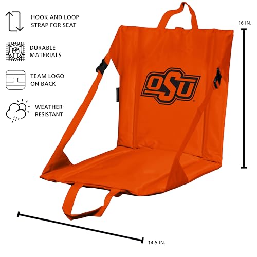 Image of Logo Brands Officially Licensed NCAA Unisex Stadium Seat, One Size, Team Color