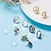 SUNNYCLUE 1 Box DIY 30 Pairs 3 Color Cabochon Stud Earrings Making Starter Kit 60pcs Stud Ear Cabochon Setting Post Cup Blank Tray Base Fit 12mm Clear Glass Cabochons Plastic Earring Earnuts